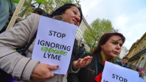 Lyme disease protest